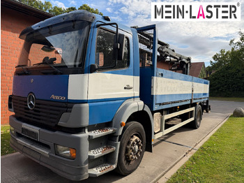 Autocarro con pianale/ Cassone fisso, Camion con gru Mercedes-Benz 1823 Atego Atlas 105.2 1.Hand nur 226.000 km: foto 2