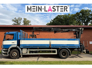Autocarro con pianale/ Cassone fisso, Camion con gru Mercedes-Benz 1823 Atego Atlas 105.2 1.Hand nur 226.000 km: foto 4