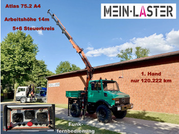 Camion con gru UNIMOG U1200