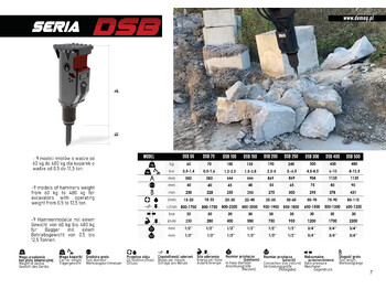 Martello idraulico per Escavatore nuovo DEMOQ DSB 400 Hydraulic breaker 430 KG: foto 3