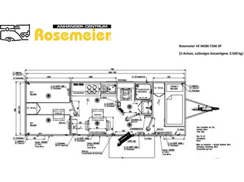 Contenitore abitativo, Rimorchio nuovo ROSEMEIER VE MOBI 7346 SP 1 Mannschaftswagen: foto 2