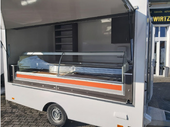 Rimorchio autonegozio Verkaufsanhänger VK P 360 200 aero 360cm Verkaufsklappe Kühlthekenausstattung Profi L 1300kg: foto 3 Rimorchio autonegozio Verkaufsanhänger VK P 360 200 aero 360cm Verkaufsklappe Kühlthekenausstattung Profi L 1300kg: foto 3