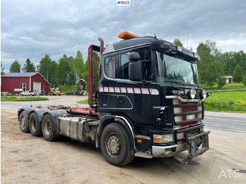 Autocarro scarrabile Scania R164 Tridem Hooklift: foto 2
