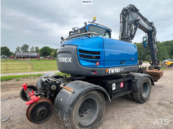 Escavatore gommato Terex TW 110 Railway machine (VIDEO): foto 4