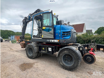 Escavatore gommato Terex TW 110 Railway machine (VIDEO): foto 3