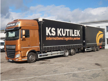 Camion centinato DAF XF 480 SSC, 120 cbm, Durchfahren: foto 2 Camion centinato DAF XF 480 SSC, 120 cbm, Durchfahren: foto 2