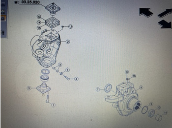 Assali e ricambi per Macchina agricola Carraro 25.55s części: foto 4