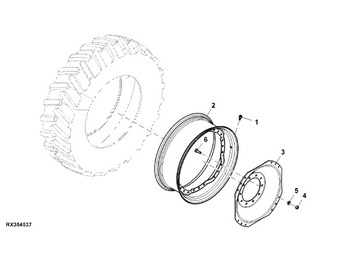 Ruota completa JOHN DEERE