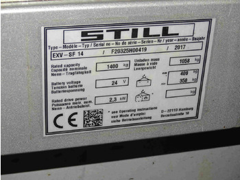 Stoccatore STILL EXV-SF14: foto 3 Stoccatore STILL EXV-SF14: foto 3