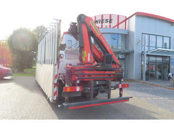 Camion con gru Mercedes-Benz Axor  1833 L - Glastransporter Kran Palfinger: foto 2