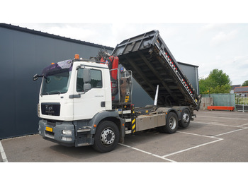Camion con gru MAN TGM 26.290 TIPPER WITH HMF 1643 Z2 CRANE: foto 5