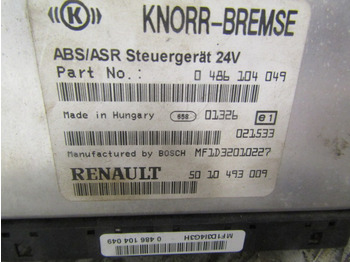 Sistema elettrico per Camion RENAULT MIDLUM DCI ABS/ASR ECU P/NO 486104049/5010453009: foto 2