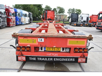 Semirimorchio portacontainer/ Caisse interchangeable Pacton T3-010 - BPW AXLES - DRUM BRAKES - 2 LIFT AXLES - 2 x EXTENDABLE -: foto 3