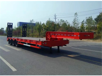 Semirimorchio pianale ribassato XCMG Official 3 Axle 18 Meter Long Truck Trailers 40Ft Low Bed Container Semi Trailer: foto 4