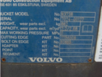 Benna per pala VOLVO L70F BENNA CON ATTACCO RAPIDO, LAMA 2550mm, MOD. 83738: foto 2