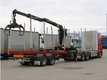 Camion trasporto legname, Camion con gru Scania R 480, HYDRAULIC ARM LHO L120Z(78), 6X4: foto 4