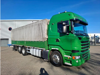 Camion centinato Scania R410 / GERMAN TRUCK / RETARDER / LIFT+LENKACHSE / SLIDING ROOF / SMART TACHO / PARK AIRCO / NAVI / LWDS / AUTOMATIC / EURO-6 / 2: foto 2 Camion centinato Scania R410 / GERMAN TRUCK / RETARDER / LIFT+LENKACHSE / SLIDING ROOF / SMART TACHO / PARK AIRCO / NAVI / LWDS / AUTOMATIC / EURO-6 / 2: foto 2