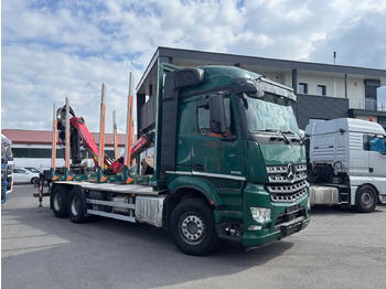 Camion trasporto legname, Camion con gru Mercedes-Benz Arocs 6x4/Kran Cranab TZ 12.2: foto 5