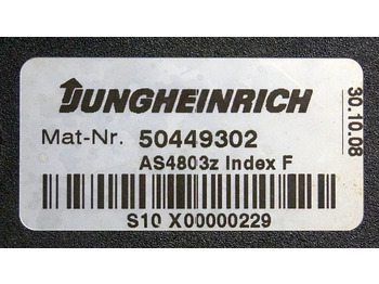 ECU per Mezzo di movimentazione Jungheinrich 50449302 | Stuur regeling Controller AS4803 Z Index F sn.S10X000002: foto 3 ECU per Mezzo di movimentazione Jungheinrich 50449302 | Stuur regeling Controller AS4803 Z Index F sn.S10X000002: foto 3