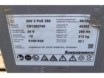 Batteria per Mezzo di movimentazione Jungheinrich unknown | Battery 24 2PZS250 year 2022 weight 212 kg sn. C8182745 o: foto 3