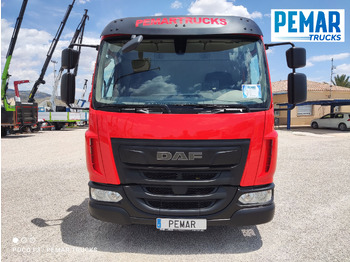 Autocarro con pianale/ Cassone fisso, Camion con gru DAF LF 210 GRUA CAJA FIJA: foto 3