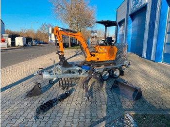 Miniescavatore, Rimorchio Minibagger BK1500JS + Anhänger *INKL.19% MWST*BERGER KRAUS*KUBOTA*JOYSTICK*ZUBEHÖRPAKET*SOFORT!*: foto 2