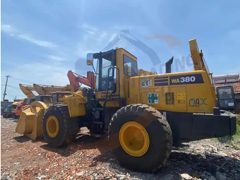 Pala gommata Second Hand Japan Made Komatsu Wa380-3 Front Loader Used Original Painting Komatsu Wa 380-3 in Stock for Sale: foto 3