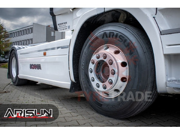 Pneumatico per Camion nuovo Arisun 295/80R22.5 AceWay AZ651 18PR 154/149M M+S 3PMSF FRONT: foto 5