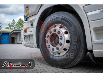 Pneumatico per Camion nuovo Arisun 295/80R22.5 AceWay AZ651 18PR 154/149M M+S 3PMSF FRONT: foto 4