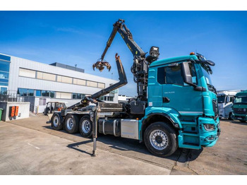 Autocarro scarrabile, Camion con gru MAN TGS 35.510 8X4-4 BL + TAJFUN L170 K: foto 2 Autocarro scarrabile, Camion con gru MAN TGS 35.510 8X4-4 BL + TAJFUN L170 K: foto 2