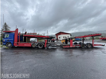 Camion bisarca 2015 Scania P 450 biltransport med henger / EU-godkjent: foto 2