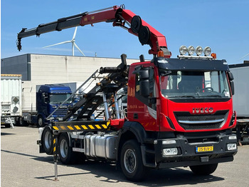 Camion con sistema di cavi, Camion con gru Iveco Stralis 400 6x2 HMF 1720 K3 Kraan Met 24T HTS Kabel Systeem / Rotator / Euro 6: foto 3