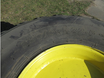 Ruota completa per Trattore piccolo John Deere 5515V NOKIAN 550/60R22.5 + Voor Banden + Velg: foto 5