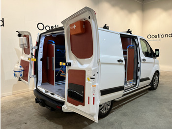 Furgoncino Ford Transit Custom 340 2.0 TDCI L1H1 Trend 130 PK Servicebus / Sortimo Inrichting / Euro 6 / Schuifdeur L + R / 220V. / Airco / Cruise Control / PDC / CarPlay / Trekhaak / Navigatie /: foto 2