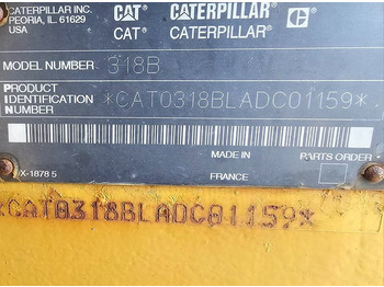 Escavatore cingolato CATERPILLAR 318