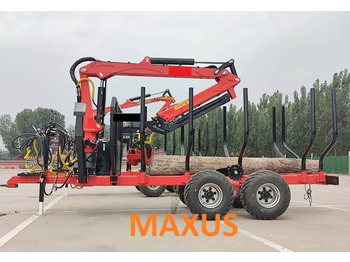 Rimorchio forestale nuovo NEW MAXUS 6 TON Trailer + Crane 4.2 m Warranty | НОВА прицепа 6 ТОН + Кран 4,2 м MAXUS Гарантія: foto 5