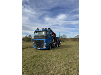 Camion trasporto legname, Camion con gru VOLVO FH540: foto 2