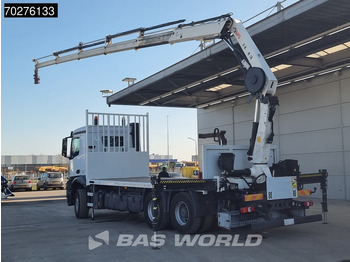 Autocarro con pianale/ Cassone fisso, Camion con gru Mercedes-Benz Arocs 2636 6X4 HIAB X-HIDUO 188 ES-S Crane Kran Big axle Euro 6: foto 2