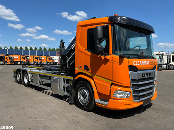 Autocarro scarrabile, Camion con gru DAF FAN XD 450 Euro 6 HMF 23 Tonmeter laadkraan: foto 3