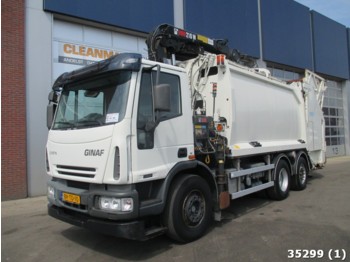 Camion immondizia Ginaf C 3127 N with Hiab 21 ton/meter crane: foto 1