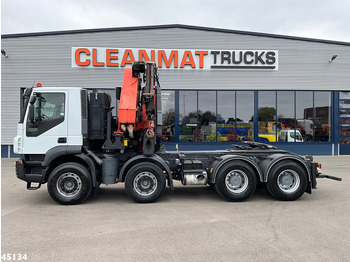 Camion con gru Iveco Stralis AD410T44 8x4 Palfinger 44 Tonmeter laadkraan + Fly-Jib Just 222.398 km!: foto 5
