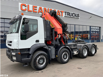 Camion con gru Iveco Stralis AD410T44 8x4 Palfinger 44 Tonmeter laadkraan + Fly-Jib Just 222.398 km!: foto 4