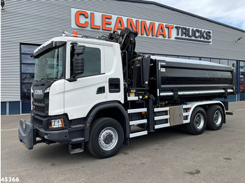 Autocarro ribaltabile, Camion con gru Scania G 410 6x6 Euro 6 Palfinger 17 Tonmeter Z-kraan: foto 3