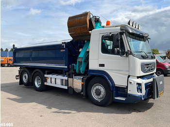 Autocarro ribaltabile, Camion con gru Volvo FM 330 6x2/6x4 Hydrodrive HMF 16 Tonmeter Z-kraan: foto 5