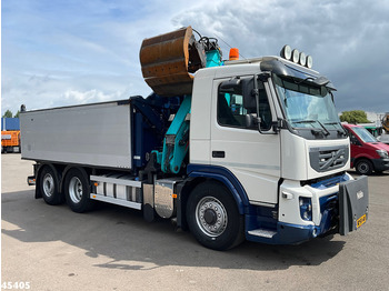 Autocarro ribaltabile, Camion con gru Volvo FM 330 6x2/6x4 Hydrodrive HMF 16 Tonmeter Z-kraan: foto 4