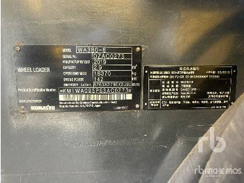 Pala gommata KOMATSU WA380-6