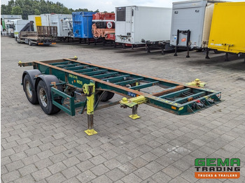 Semirimorchio portacontainer/ Caisse interchangeable Flandria OP CC 2A 2-Assen ROR DrumBrakes - Steel Suspension - 3110KG - 20FT (O1915): foto 3
