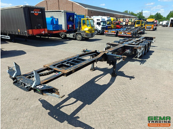 Semirimorchio portacontainer/ Caisse interchangeable Pacton T3-010 3-Assen SAF - MULTI - Trommelremmen - LiftAs - 3x Uitschuifbaar - 04/2026 APK: foto 4