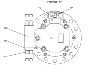 Riduttore di rotazione per Macchina da cantiere nuovo Case PY15V00012F2 - PY15V00012F1: foto 2