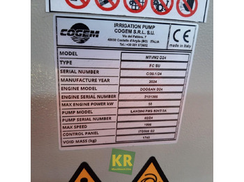 Attrezzatura per l'irrigazione nuovo Cogem D24 FMS80/3 motorpompset: foto 2 Attrezzatura per l'irrigazione nuovo Cogem D24 FMS80/3 motorpompset: foto 2